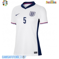 Camisa de time de futebol Inglaterra John Stones #5 Replicas 1º Equipamento Feminina Europeu 2024 Manga Curta